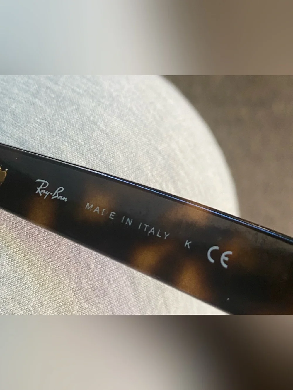 Ray-Ban Black Frame Sunglasses with Brown Lenses